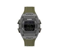 Guess Herren-Armbanduhr Phoenix GW0340G3 – Ø 43 mm, Analog-Quarz, Silikonarmband, Green One Size