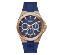GUESS Herren-Armbanduhr Gw0799G2 aus Silikon, analog, blaues Zifferblatt, Armbandfarbe: Blau, Blau, Armband