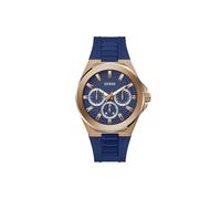 GUESS Herren-Armbanduhr Gw0799G2 aus Silikon, analog, blaues Zifferblatt, Armbandfarbe: Blau, Blau, Armband