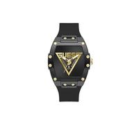 Guess Herren Armbanduhr GW1072G2 Phoenix Quantum, 44 mm Edelstahl schwarz, Quarz, Mineralglas, 5 ATM, Silikonarmband