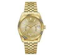 Guess Armbanduhr JADEN GW0977G2 Herren – goldfarbenes Edelstahlarmband, Datum, Mineralglas, 42 mm