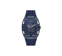 Guess Herren Armbanduhr Phoenix GW0959G2 – Quarz, 5 ATM, blaues Silikonarmband