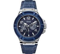 Guess Herren-Armbanduhr XL Chronograph Quarz Leder W0040G7