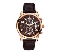 Guess Herren-Armbanduhr XL Chronograph Quarz Leder W0076G4