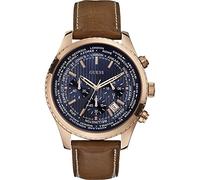 Guess Herren-Armbanduhr XL Chronograph Quarz Leder W0500G1