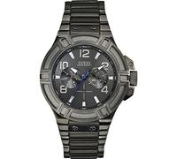 Guess Armbanduhr Herren-Armbanduhr XL Rigor Multifunktion Analog Quarz Edelstahl W0218G1