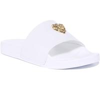 GUESS Herren Colico Leo Beach Sandale, weiß, 43 EU