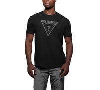 GUESS Herren Eco Azha Crew Neck Over T-Shirt, Schwarz (Jet Black), XL