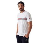 Guess Activewear T-Shirt mit Logo-Muster Modell 'JAMEY' in Weiss, Größe M