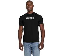 Guess Basic Embroidery Logo Kurzarm-t-shirt L Jet Black Multi