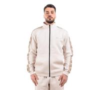 GUESS Herren Eco Mickey Full Zip Sweatshirt Muted Stone, Gedämpfter Stein, Large