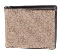 GUESS Herren Faltbare Brieftasche Geldbörse, Braun/braunes Logo, Einheitsgröße