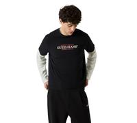 Guess T-Shirt American Tradition - Schwarz/Weiß/Rot - Größe XL
