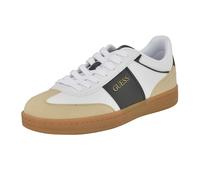 GUESS Herren Lalak Sneaker, Light Natural/White Multi 112, 41 EU