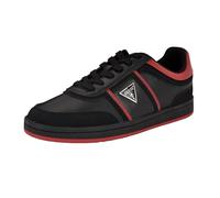 GUESS Herren Lasen Sneaker, Black/Red 001, 44 EU
