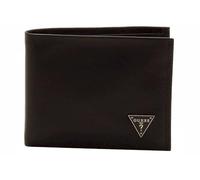 GUESS Herren Leather Passcase Wallet가죽 패스케이스 지갑皮革钱包ארנק עורcarteira De Couroمحفظة باسكيس من الجلدledergeldbörse Geldbrse, Schwarzes Schild, Einheitsgröße