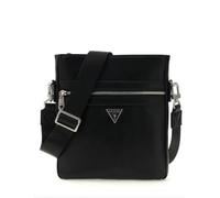 Guess Herren Mini Umhängetasche Berlin Crossbody Flat Schwarz | Kultiges GUESS Design, geräumiges Hauptfach, Signatur-Markenlogo