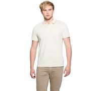 Guess Herren-Poloshirt, kurzärmelig, Quattro G Tape, Resort Sand, Mittel