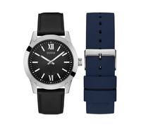 Guess Herren Uhr Armbanduhr CRESCENT GW0630G1 Leder Silikon