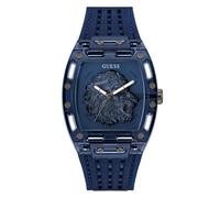 Guess Herren Armbanduhr Phoenix GW0959G2 – Quarz, 5 ATM, blaues Silikonarmband