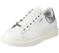 GUESS Herren VIBO Sneaker, Weißsilber, 45 EU