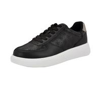 Guess Herren Wulfred Sneaker, Schwarz/Zinn Logo Multi 001, 44.5 EU