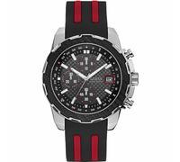 Guess Herrenuhr Quartz Silber Schwarz Einheitsgröße