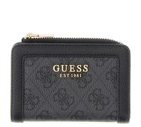 Guess Hochkantbörse Damen Lindsey SLG Zip Around Card Case (SWSG) coal logo
