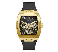 Guess Herren Uhr Edelstahl Farbe Gold Amband Leder/silikon GW0202G1