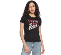 GUESS Icon Damen-T-Shirt, Schwarz, W4YI32 I3Z14 JBLK (FR/ES, Buchstaben, L, regulär, schwarz)