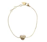 GUESS In My Heart Snake Chain Bracelet L Yellow Gold
