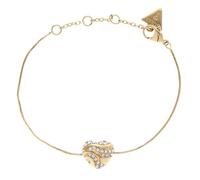 Guess IN My Heart Damen-Armband, Talla única, Edelstahl, Kristall
