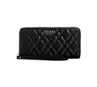 GUESS ISEMAY GG9628146-BLA LARGE ZIP AROUND Damen-Geldbörse, Schwarz