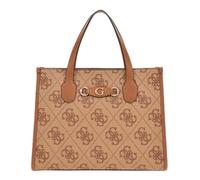 GUESS Izzy 2 Compartment Tote Latte Logo