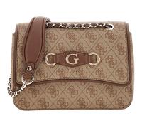 GUESS Izzy Convertible Xbody Flap Bag Latte Logo / Brown