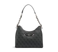 GUESS Izzy Top Zip Shoulder Bag Coal Logo