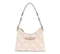 GUESS Izzy Top Zip Shoulder Bag Sand Logo