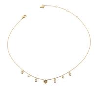 GUESS Jaipur Splendor 16-18" Crystals & 4G Necklace Yellow Gold