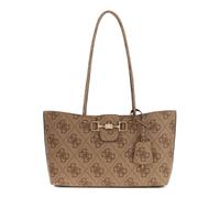 GUESS Schultertasche Shopper Janie Logo Girlfriend Carryall Latte Logo braun
