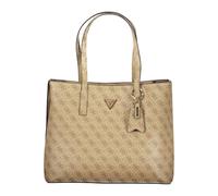 Guess Jeans Beiger Polyurethan Damenhandtasche Einheitsgröße