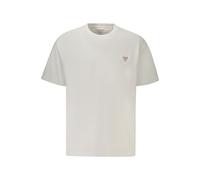 Guess Jeans Bianco Herren-T-Shirt aus Bio-Baumwolle L