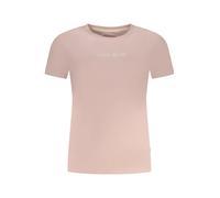 GUESS JEANS Bio-Baumwolle Kurzarmshirt Rundhals mit Print vo - Größe: L