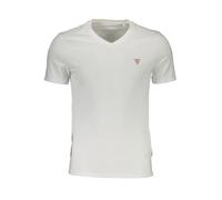 GUESS JEANS Bio Baumwolle V-Neck TShirt mit Logo - Größe: XL