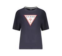 GUESS JEANS Bio Oversize Logo T-Shirt Rundhals - Größe: XS