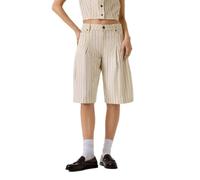 Guess Jeans Classic Pleated Kurze Hose 25 GJ Hickory Stripe