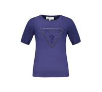 GUESS JEANS Glitzerpullover mit Rundhals und Kontrastdetails - Größe: S