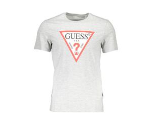 Guess Jeans Grigio Baumwolle Herren T-Shirt 2XL