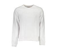 GUESS JEANS GUESS Bio-Baumwoll Sweatshirt Weiß - Lässiger Ch - Größe: XL