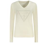 GUESS JEANS Guess Kontrast TShirt V Ausschnitt mit Logo - Größe: XL