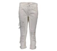 GUESS JEANS GUESS Weiße Straight-Leg Jeans mit Abnutzungseff - Größe: 28